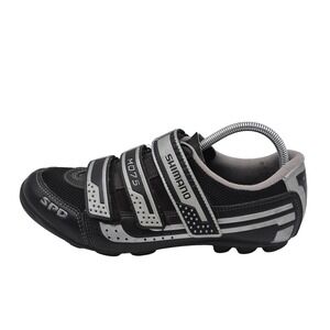 Shimano SH-M075 Mountain Cycling Shoes Mens 8.3 EU‎ 42 Black SPD 2-Bolt MTB
